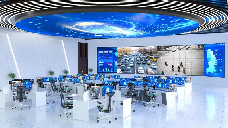 華邦瀛液晶拼接屏賦能企業(yè)安防，有效洞察全局！