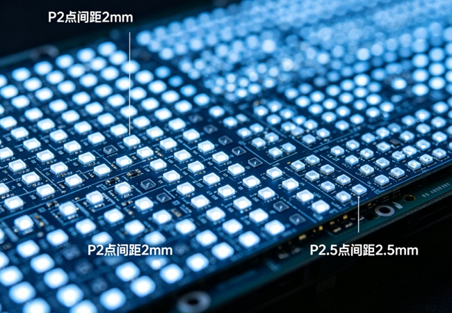 P2 和 P2.5 LED 屏燈珠細(xì)節(jié)特寫對比.jpg