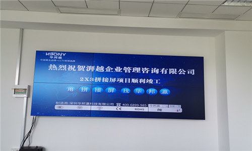 江蘇湃越企業(yè)管理咨詢公司拼接屏項目