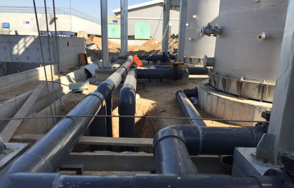 北京博天大同污水處理工程用大口徑CPVC管、UPVC管道閥門